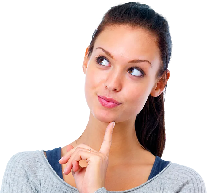 Girl PNG Thinking Images Download